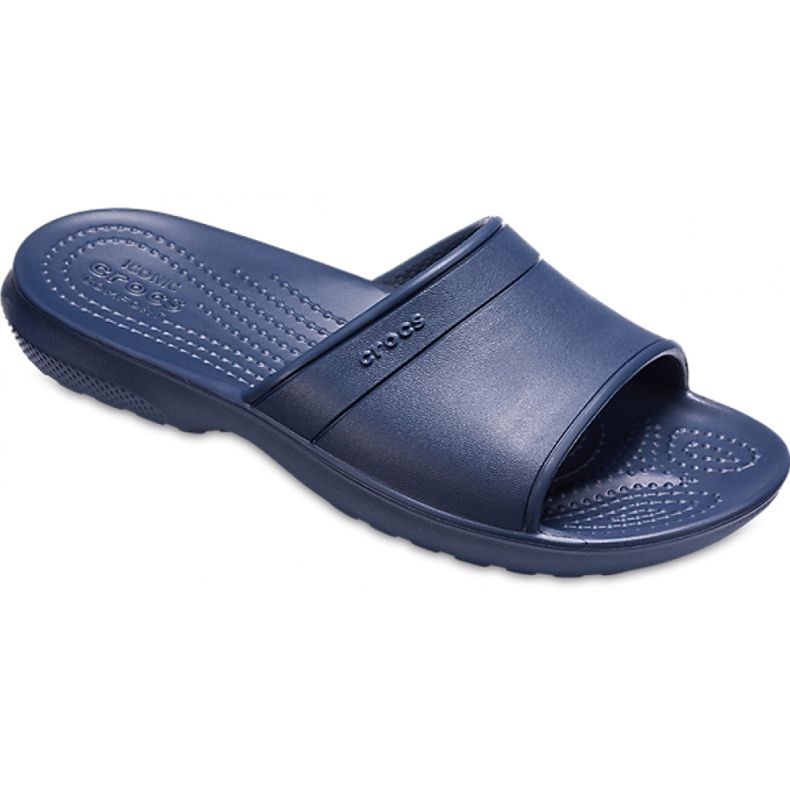 Crocs Classic Slide Kinder Hausschuhe für Kinder 204981 410 navy blau