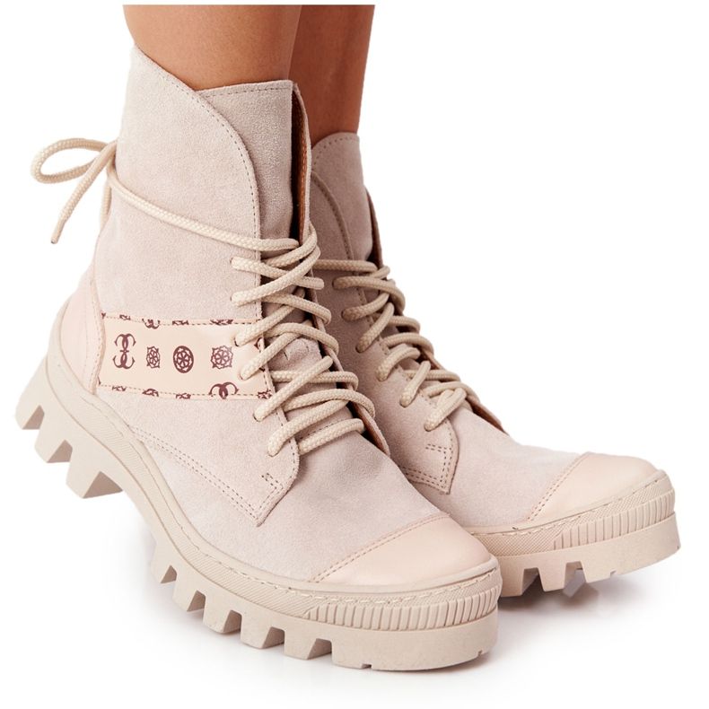 Lewski Shoes Wildlederstiefel Workery Lewski Schuhe 2942-0 Light Beż beige