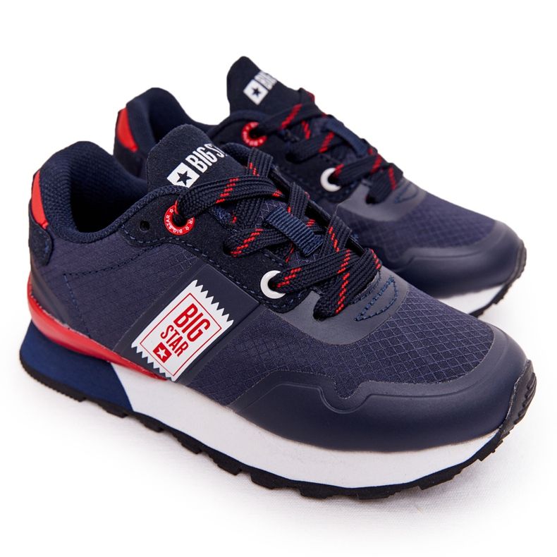 Kinder Sportschuhe Memory Foam Big Star HH374171 Marineblau
