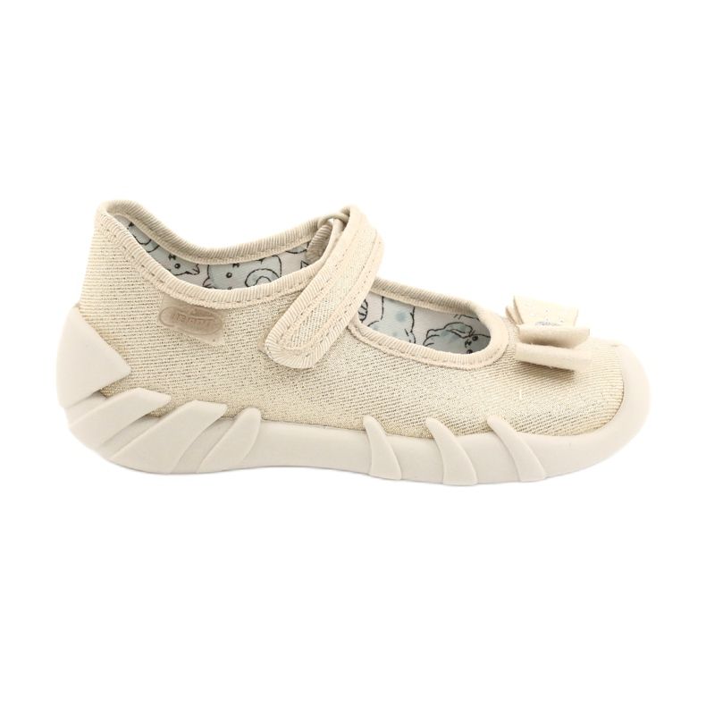 Befado Kinderruhrschuhe mit einem Bogen 109p206 Gold golden