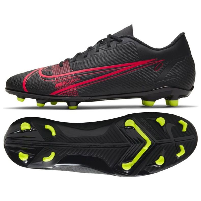 Nike Mercurial Vapor 14 Club FG / MG M CU5692 090 Fußballschuhe mehrfarbig schwarz