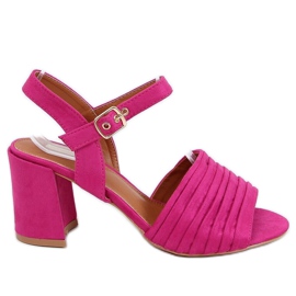 Fuchsia High Heels Sandalen 1L-19267 Fuchsia rosa