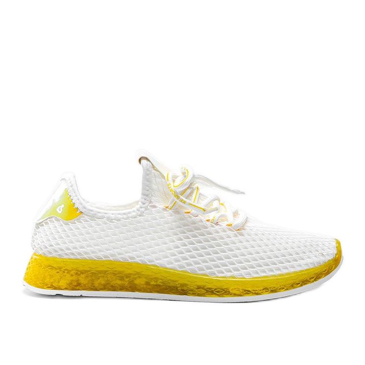 Marley weiße und gelbe Slipper