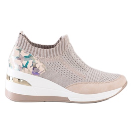 ARTIKER Slip-On-Sneaker mit Moro-Print rosa mehrfarbig