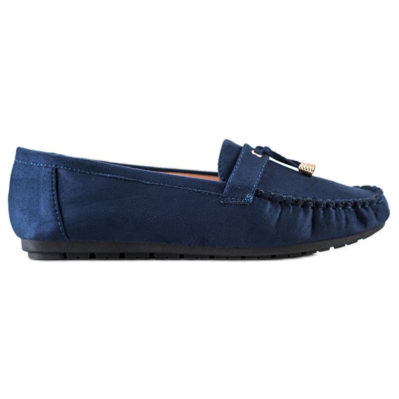 SHELOVET Lässige Slipper navy blau