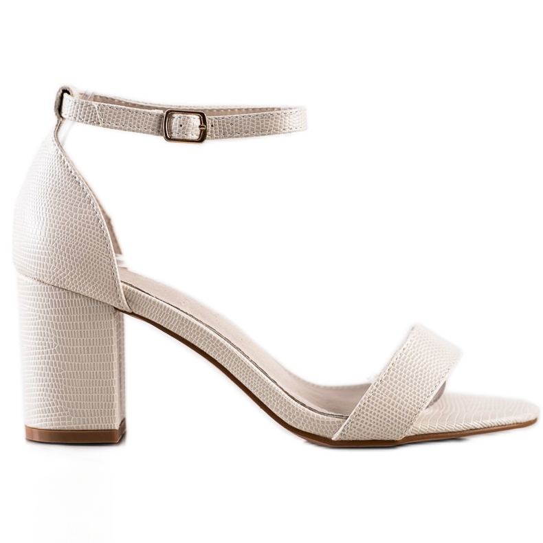 Goodin Klassische Sandalen mit hohen Absätzen beige