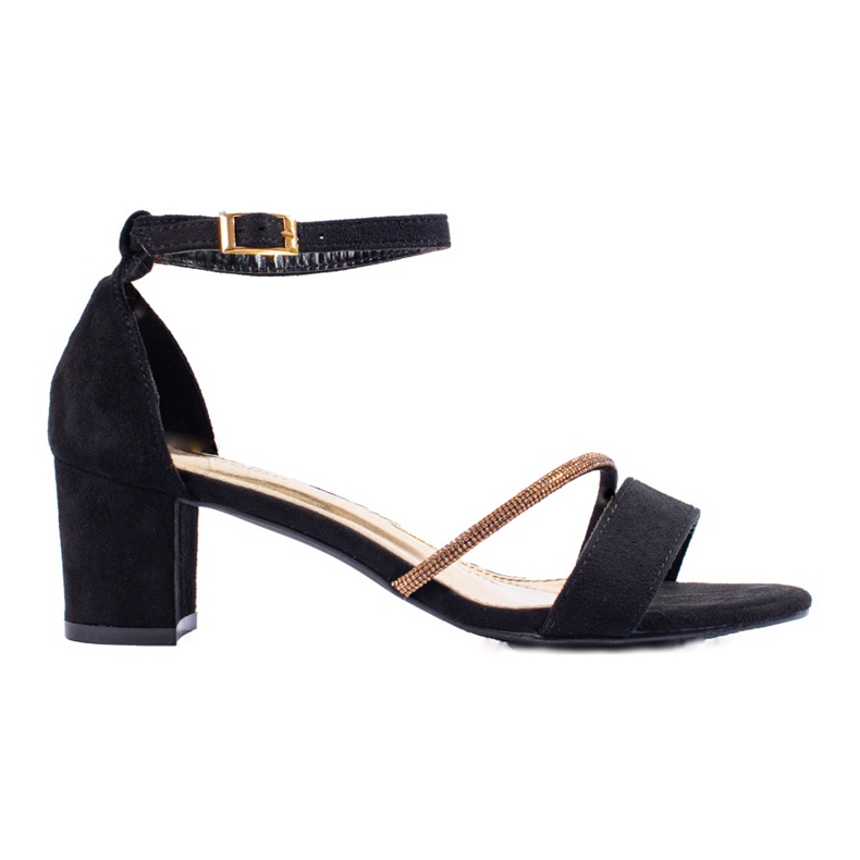 Goodin Elegante Sandalen mit Zirkonia schwarz