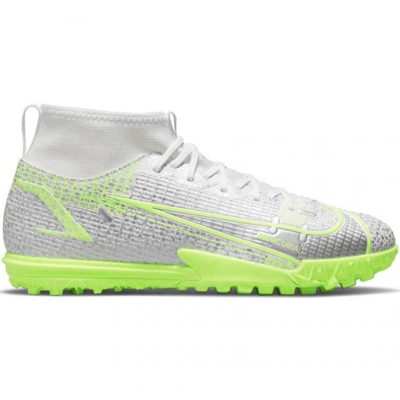 Nike Mercurial Superfly 8 Academy Tf Jr CV0789-107 Fußballschuhe grau silber-