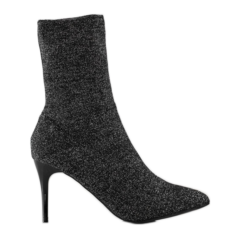 Sabatina Frühlingsstiefel auf einem hohen Absatz schwarz