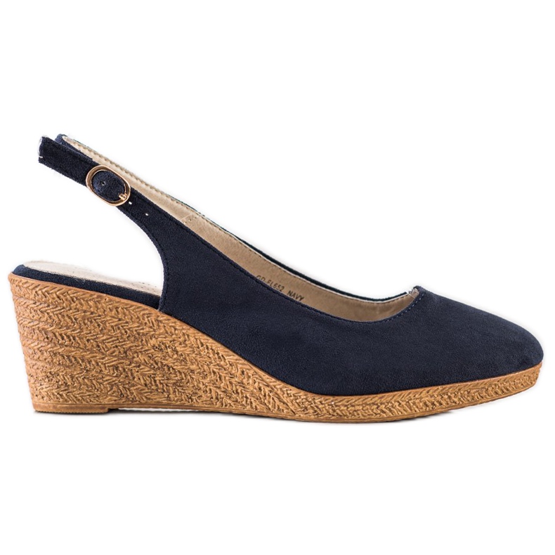 Goodin Bequeme Keilpumps navy blau