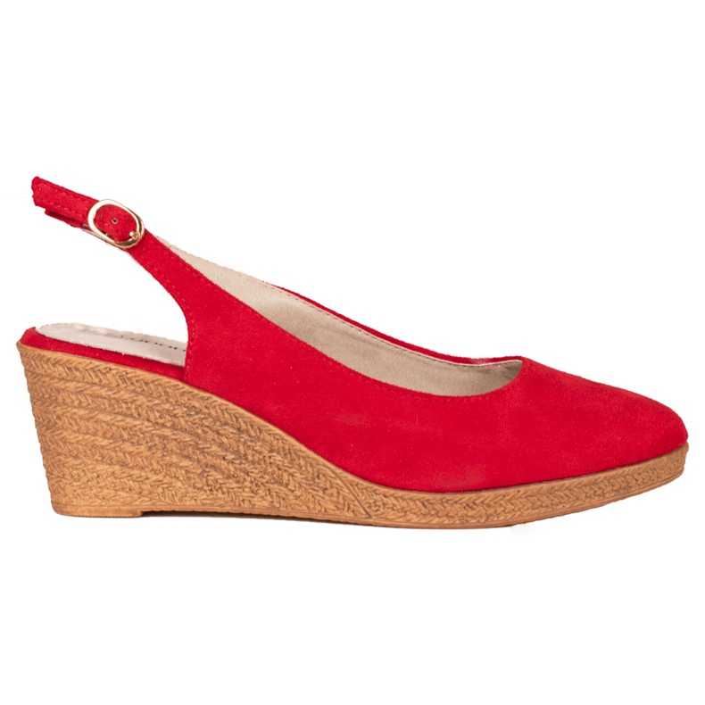 Goodin Bequeme Keilpumps rot