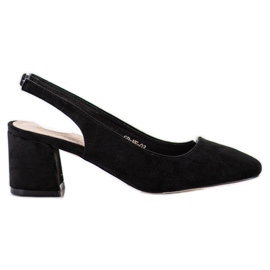 Goodin Slip-On-Pumps mit freiliegender Ferse schwarz