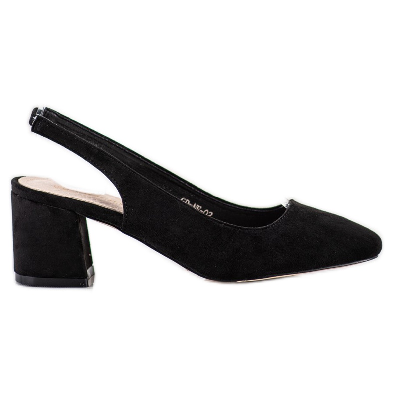 Goodin Slip-On-Pumps mit freiliegender Ferse schwarz