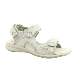 American Club Sportsandalen Ledereinsatz HL09 / 21 Hellgrau