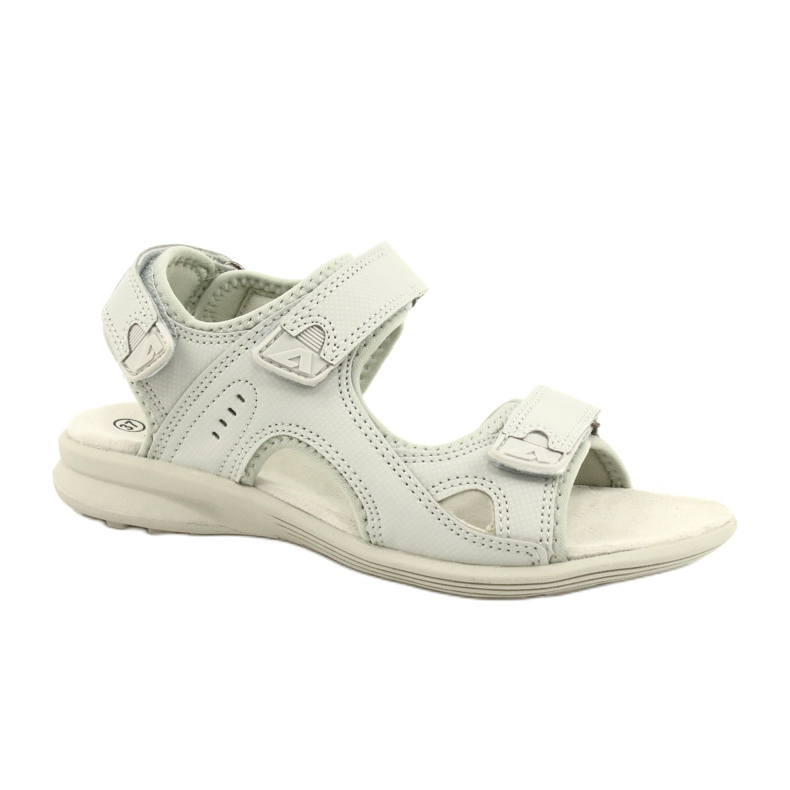 American Club Sportsandalen Ledereinsatz HL09 / 21 Hellgrau