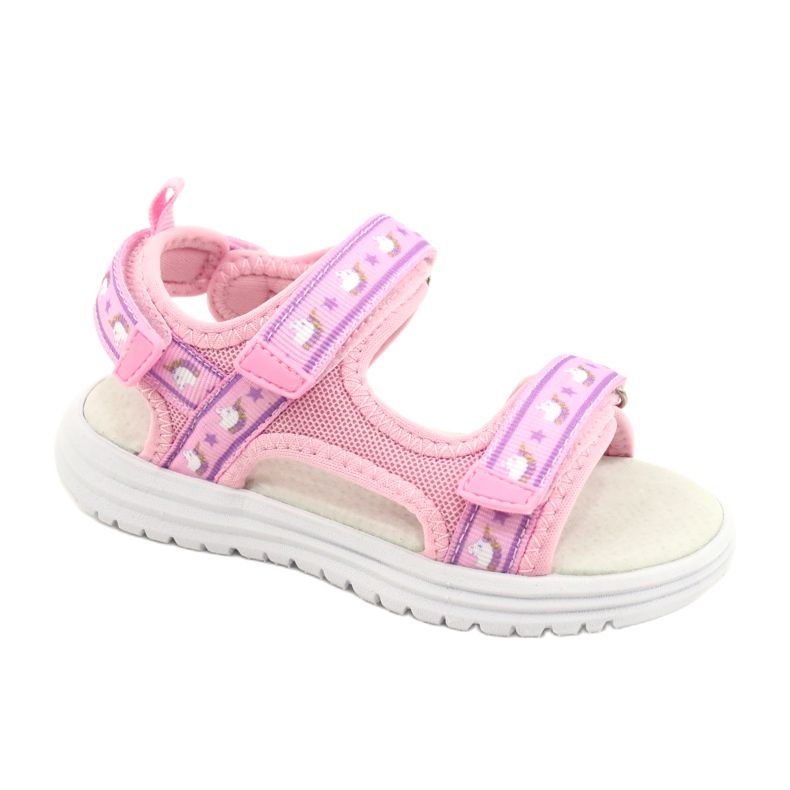 Rosa Sandalen American Club RL39 Ledereinlegesohle