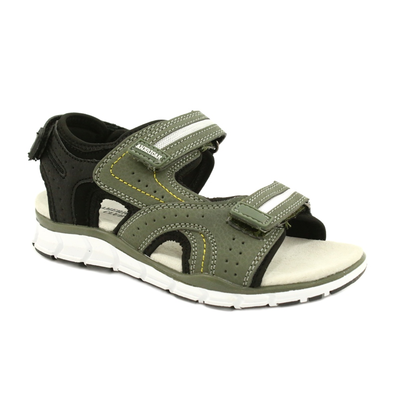 American Club Sport Sports Boys Leder einfügen ES33/21 Khaki grün