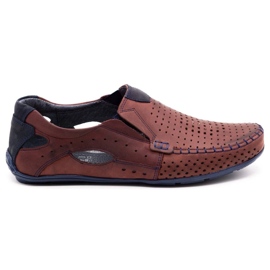 Olivier Herrenschuhe Mokassins 901 Sommer bordeaux rot