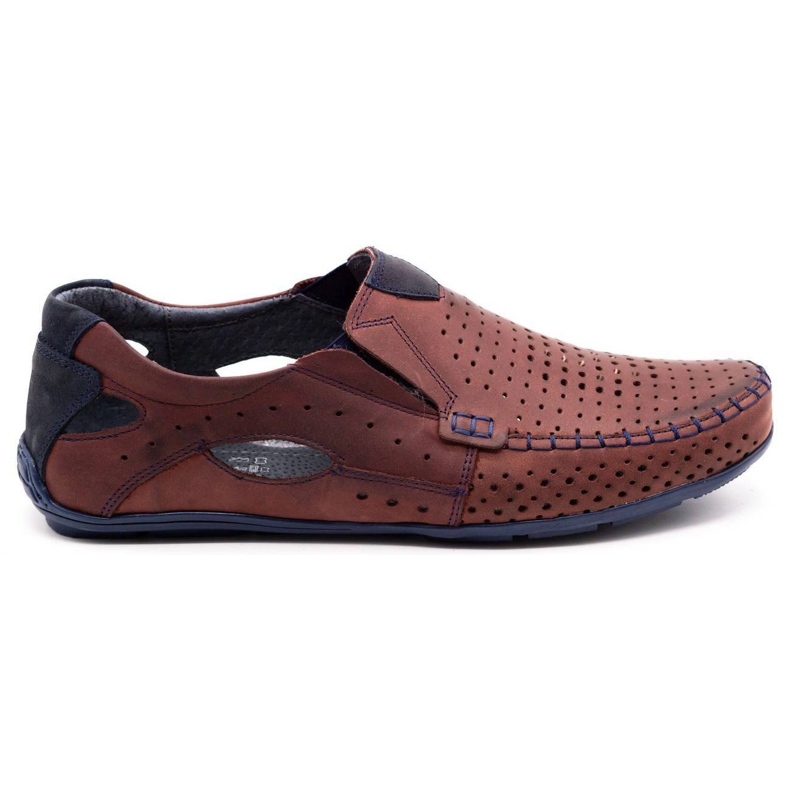 Olivier Herrenschuhe Mokassins 901 Sommer bordeaux rot