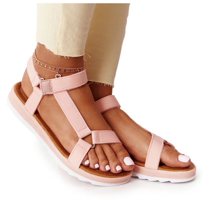 Sandalen für Damen auf Gummisohle Coral Stranger rosa