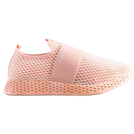 SHELOVET Slip-on-Sneaker mit Mesh rosa