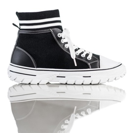 SHELOVET Modische Slip-On Sneakers schwarz