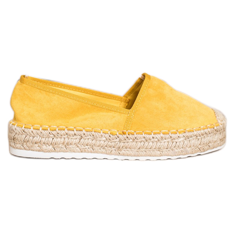 Seastar Gelbe Espadrilles aus Wildleder