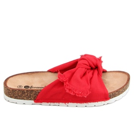 Rote Baumwolle Rot WS11 Rote Hausschuhe