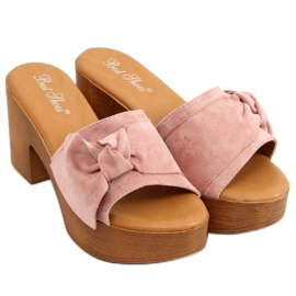 Hausschuhe ala Clogs pink YL-3M127 Pink rosa