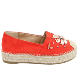 Orange Espadrilles mit Muscheln 2798 Orange