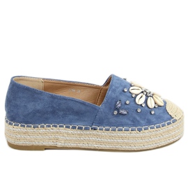 Blaue Espadrilles mit Muscheln 2798 Blau