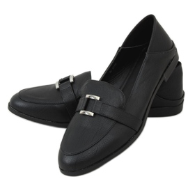 Schwarze Damen Slipper 4585 Schwarz