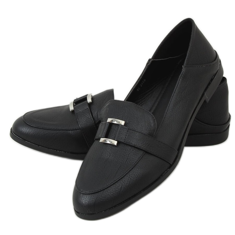Schwarze Damen Slipper 4585 Schwarz