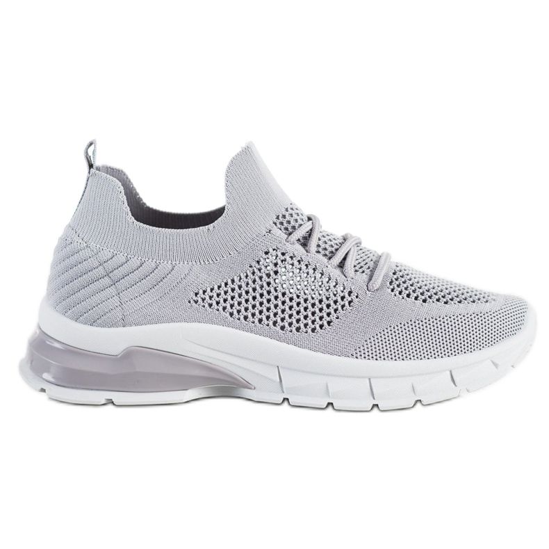 Filippo Schnürsneaker mit Lochmuster grau