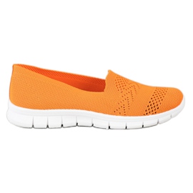 Via Giulia  Bequeme orangene Slipper