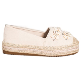 Seastar Espadrilles mit Muscheln beige