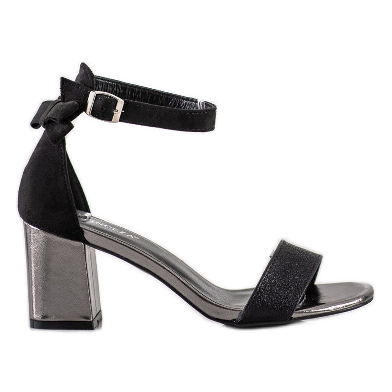 Sandalen mit Schleife VINCEZA schwarz