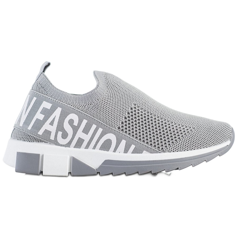 Filippo Modische Slip-On-Sneakers grau