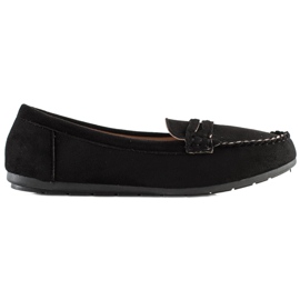 Super Me Schwarze Wildleder-Loafer
