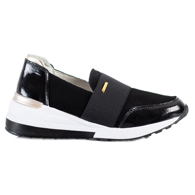 Goodin Schwarze Ledersneaker