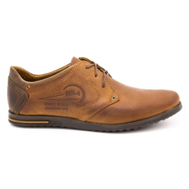 Polbut Herren Lederschuhe 2103 camel braun