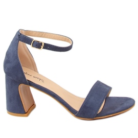 Blaue Sandalen mit hohen Absätzen 8741 Blau