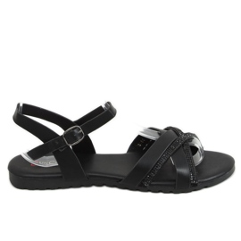 Schwarze Sandalen für Damen 3160 Black
