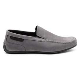 Polbut Herren Leder Loafer 2105 grau