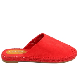 Espadrilles Vollfarbe Rot 3899 Rot