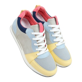 Mehrfarbige Sportschuhe B0-546 Blau