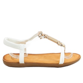 Weiße Damensandalen H075 Blanco