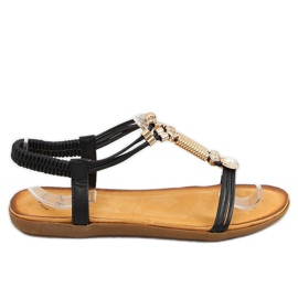 Schwarze Damensandalen H075 Negro