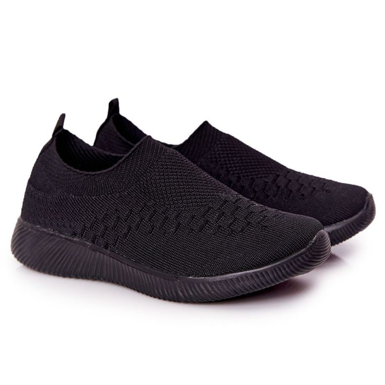 EVE Kinder Sportschuhe Slip-On Schwarz Schulausflug