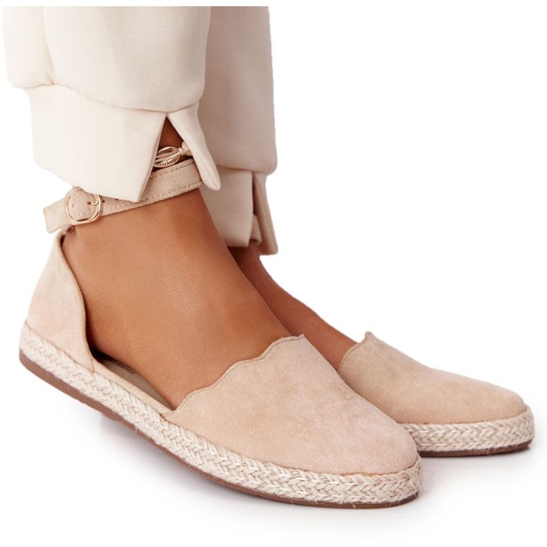 S.Barski Wildleder-Espadrilles auf Strohsohle S. Bararski Beige
